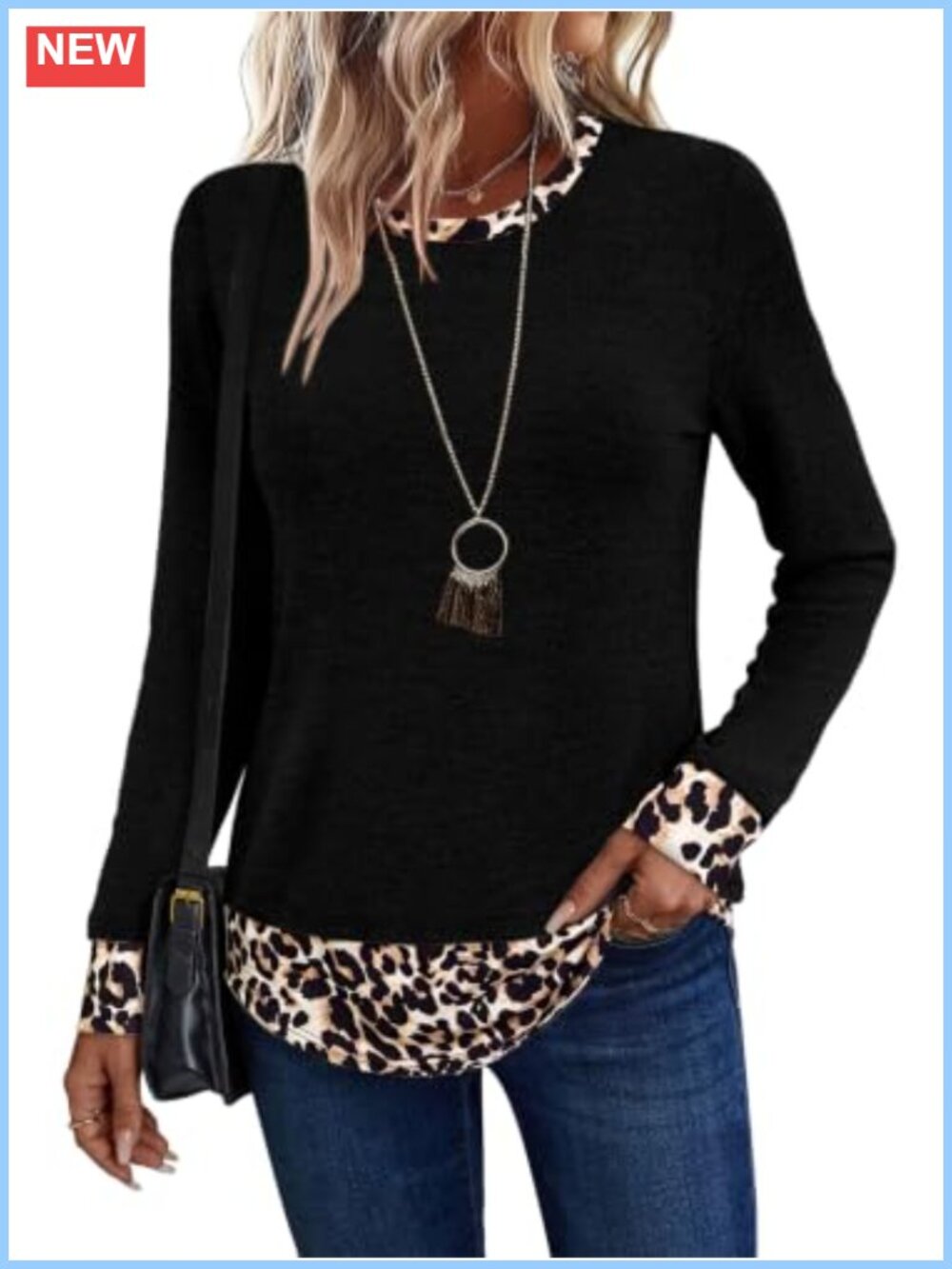 Womens Long Sleeve Tunic Top Lightweight Cozy Knit Loose Fit Casual